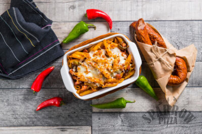 Sparrow Pizza penne mexicana