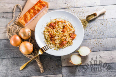 Sparrow pizza Legionowo spaghetti carbonara